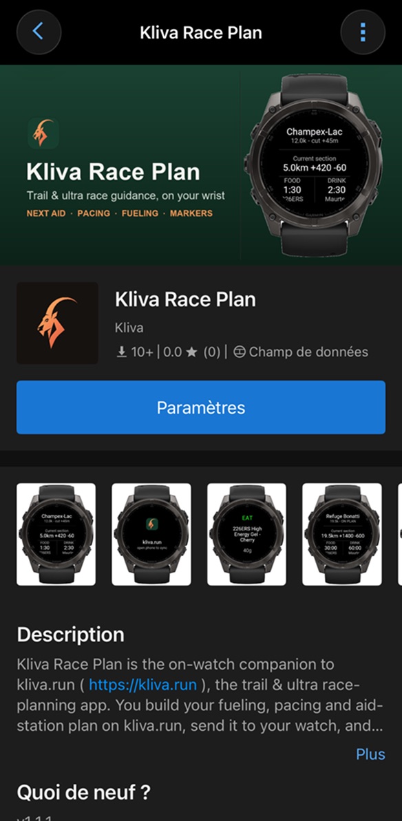 Kliva Race Plan installieren